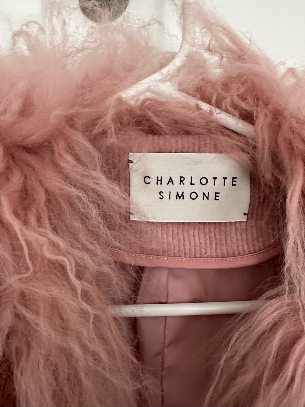 Charlotte Simone Pink Corduroy Wrap Coat in perfect condition size medium - Picture 2 of 5